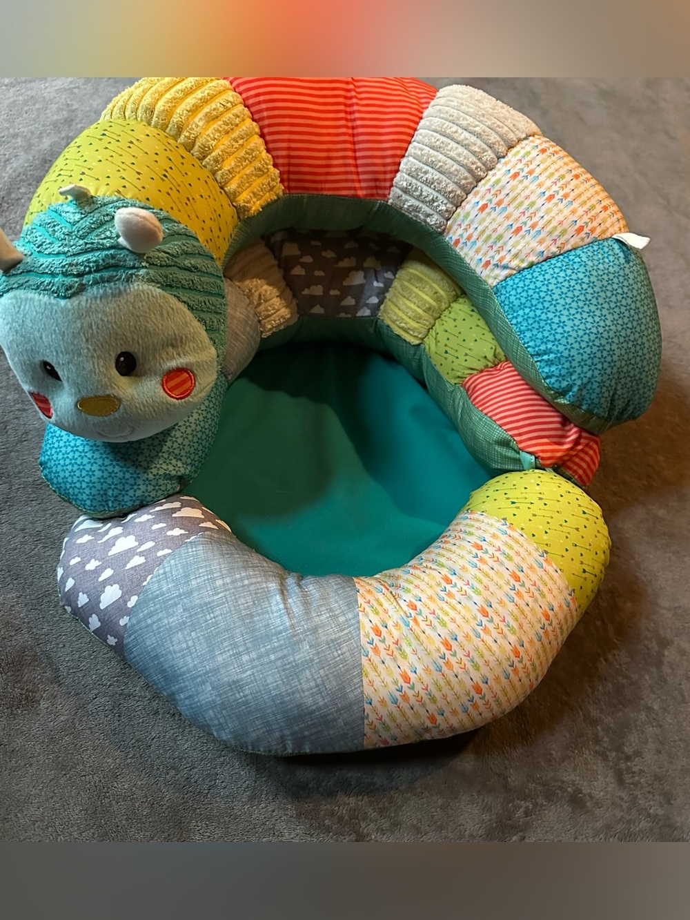 Infantino Go Gaga Prop-A-Pillar Caterpillar Tummy Time Seated Support 216-179j